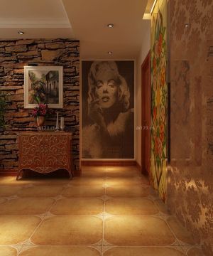 玄关背景墙画装修效果图欣赏