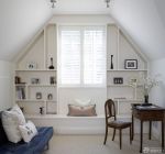 2025精致斜顶阁楼创意展示架装修效果图