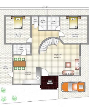 2023农村60平米小别墅户型图