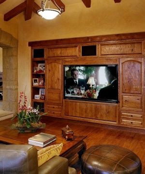 托斯卡纳风格组合电视柜家具装修实例大全