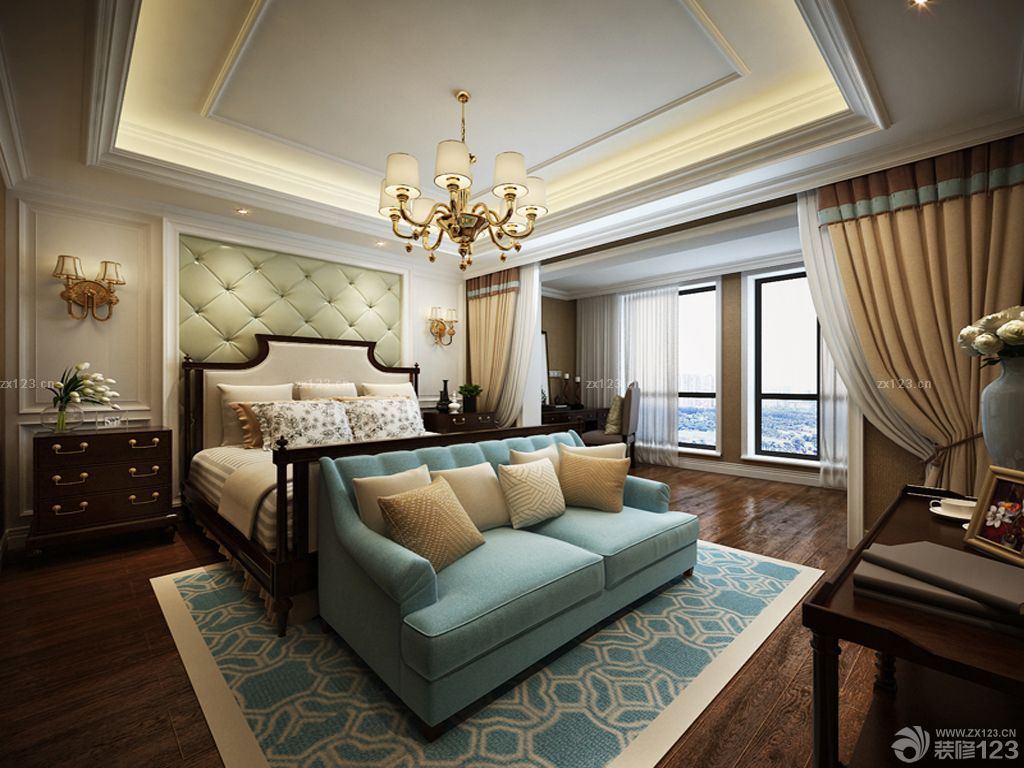 法式风格床尾凳装修效果图片欣赏2025