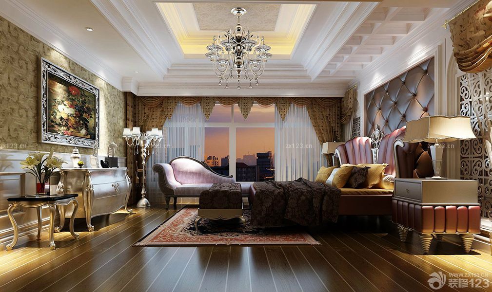 最新欧式风格主卧室装修效果图片