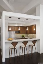最新70平二居室厨房吧台设计装修效果图大全