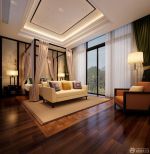 新中式风格主卧室装修效果图片2025