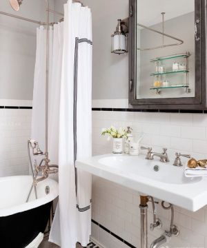 家装4万元90平米简单卫生间浴室装修图