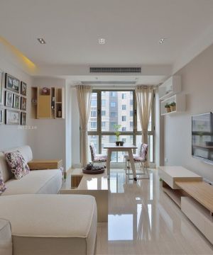 80平现代简约客厅装修效果图欣赏2025