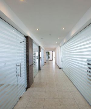 2025最新大型写字楼装修走廊隔断设计效果图