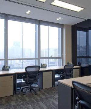 2025最新写字楼装修办公桌椅摆放效果图