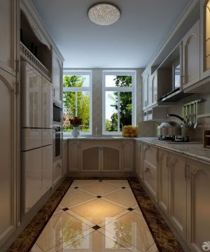 欧式风格150平方小厨房装修设计效果图