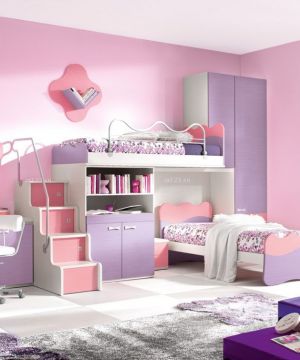 70平二居室粉色卧室墙衣装修效果图大全