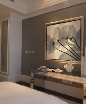 新中式风格卧室墙面装饰效果图片欣赏