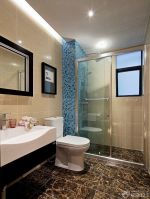 90平米房屋小卫生间浴室装修样板间