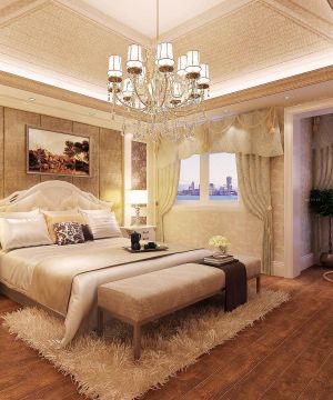 130平米房子卧室窗帘装修图片欣赏