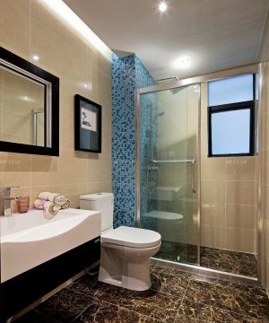 90平米房屋小卫生间浴室装修样板间