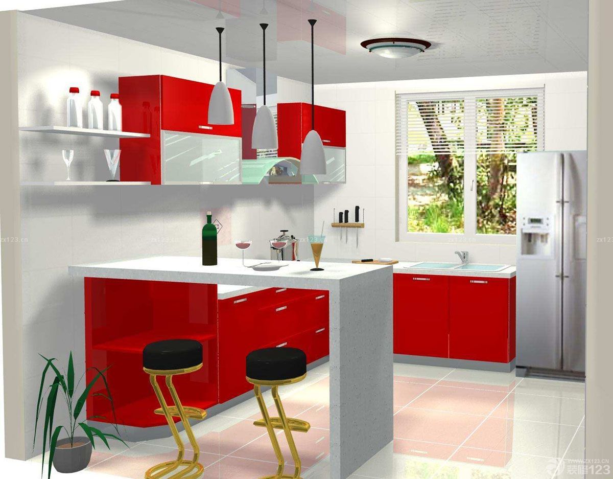 70平米小户型厨房吧台装修图片大全