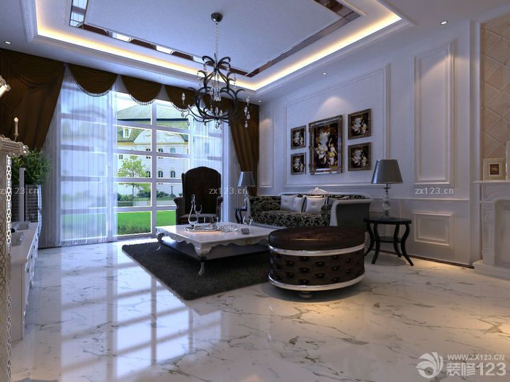 140平米中档简欧风格装修实景图欣赏