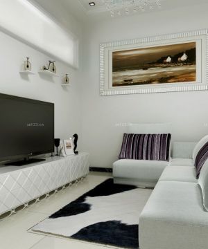 2020最新现代北欧风格70平米小户型客厅装修效果图片