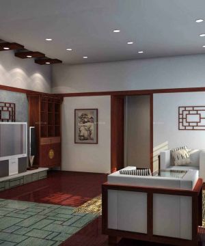 最新中式新古典100平米房屋装修效果图欣赏