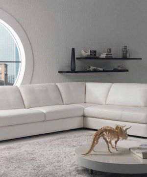 现代简约120平方房子螺旋楼梯装修图