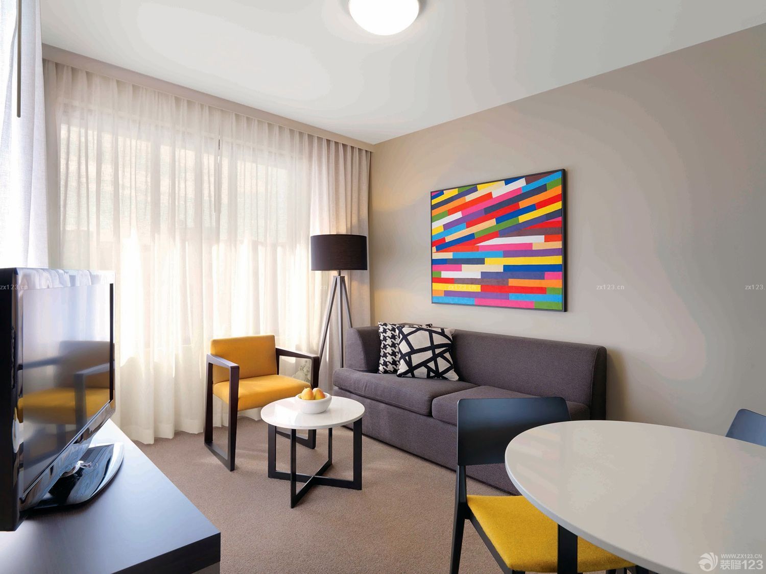 家庭时尚混搭风格140平米房子装潢装修图片大全