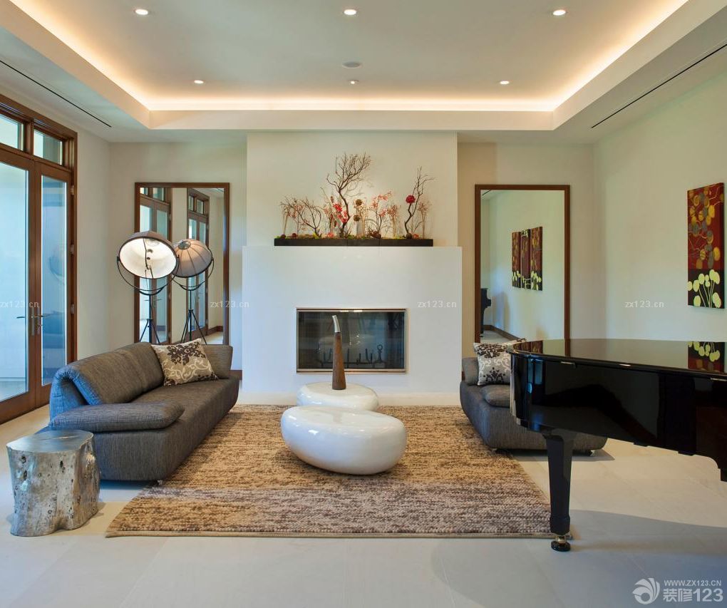 家装115平米房子客厅简单装修图片2025