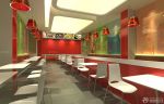 2025餐饮店面潮流红色设计效果图