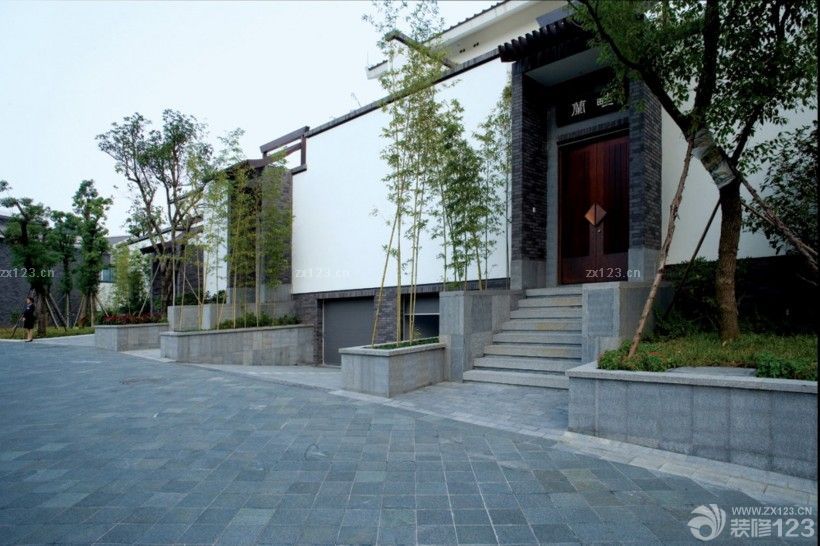 中式风格装修别墅外观图片大全