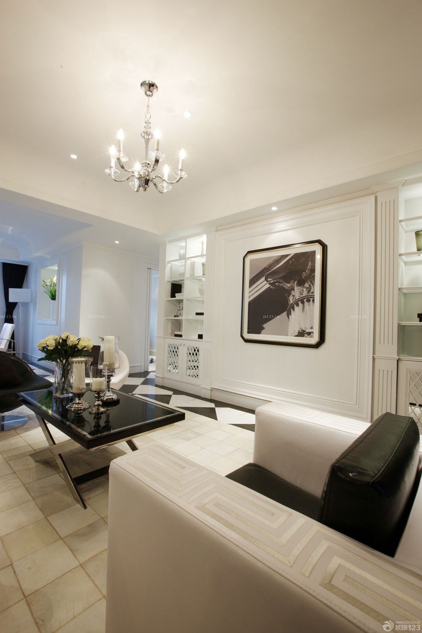 最新80平家装客厅玄关酒柜隔断装修效果图大全2025图片