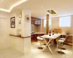 二室一厅70平方米开放式厨房吧台装修设计效果图欣赏