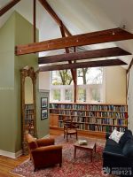 140房子阁楼书房装修效果图片