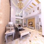 140房子挑高客厅装修效果图欣赏2025