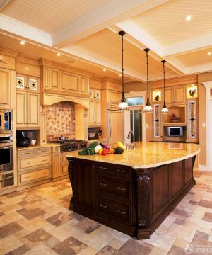 最新欧式古典风格房子厨房装修效果图欣赏