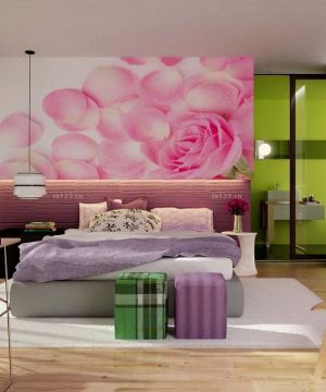 90平方房屋欧式床头背景墙设计装修效果图欣赏