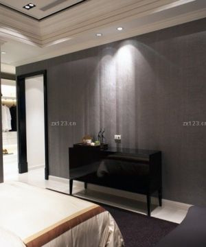 2025卧室装饰灰色墙面装修设计效果图片