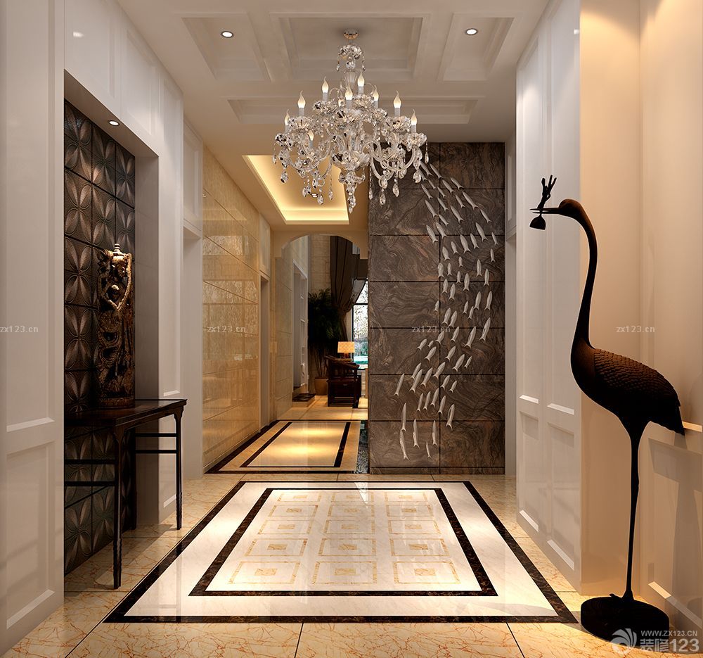 2025最新家庭玄关波打线装修效果图片