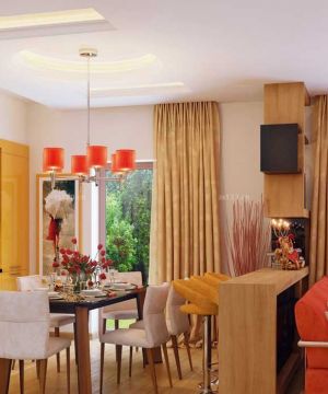 2025温馨60平米房屋黄色窗帘装修效果图欣赏