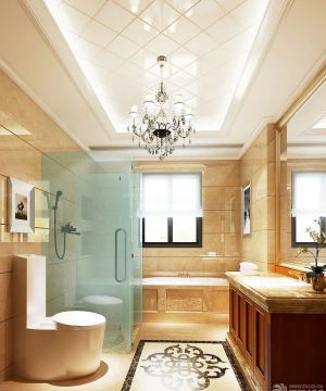 欧式房子简约卫生间浴室装修效果图