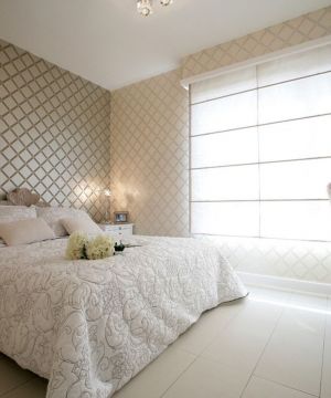 2023家装90平方米的卧室壁纸装修效果图