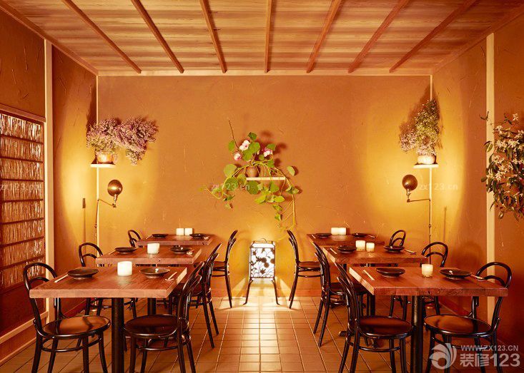 温馨60平米饭店落地灯装修效果图片欣赏_设计456装修效果图