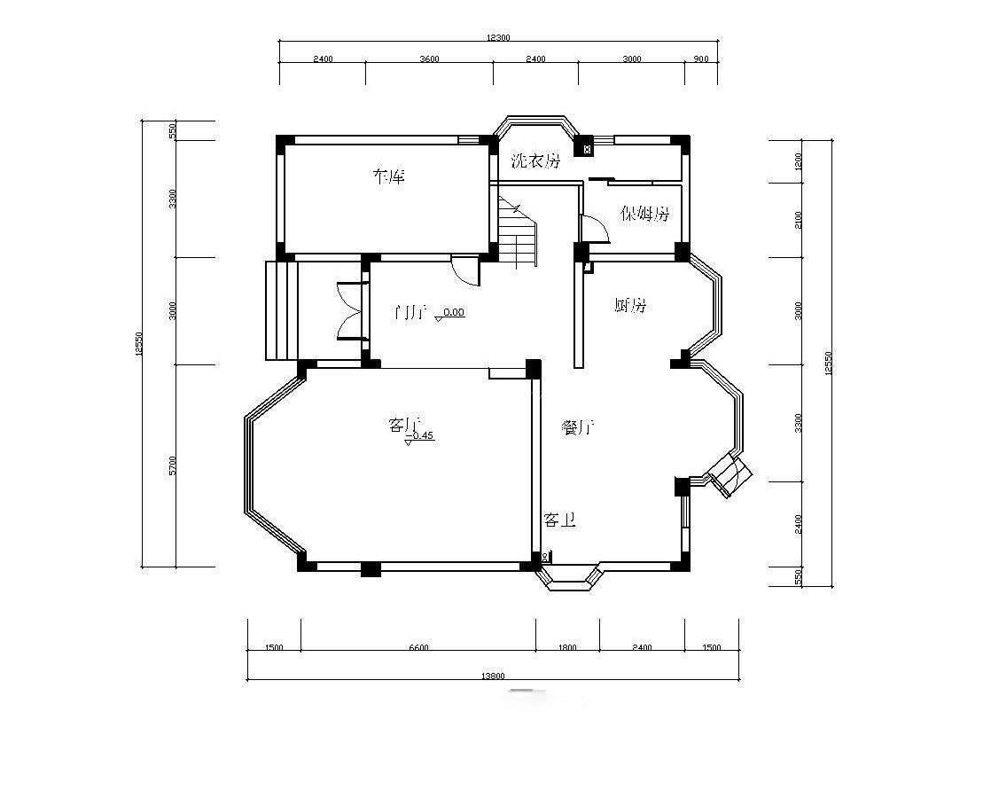 2025最新90平米农村别墅户型图设计