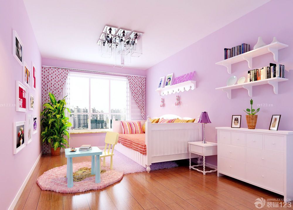 2025普通房子女孩卧室装修效果图