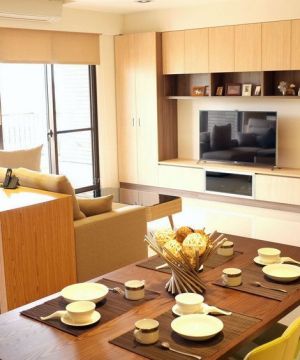 最新70平米小户型客厅简约时尚电视柜装修设计图片 