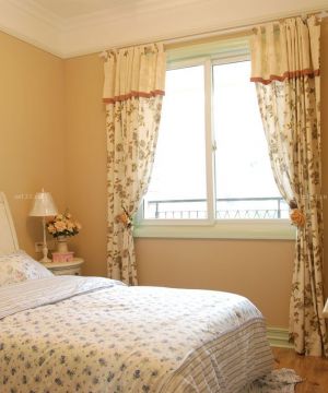 70平米小户型卧室田园风格窗帘装修效果图片欣赏
