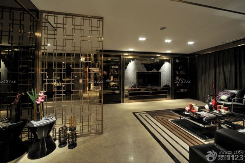 现代新古典风格客厅装修设计