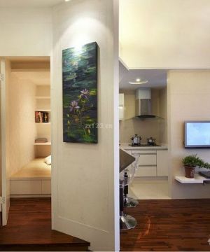 70平方三居室家装隔断设计装修效果图欣赏