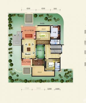 最新80平方米屋顶花园别墅户型图大全