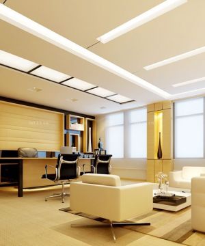现代风格办公室内组合沙发装潢效果图片