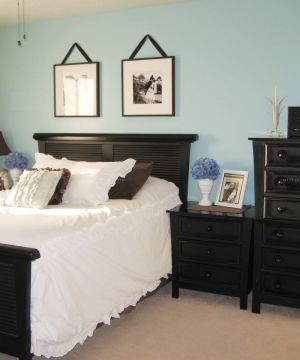 美式90平米小三房小型卧室装修效果图欣赏