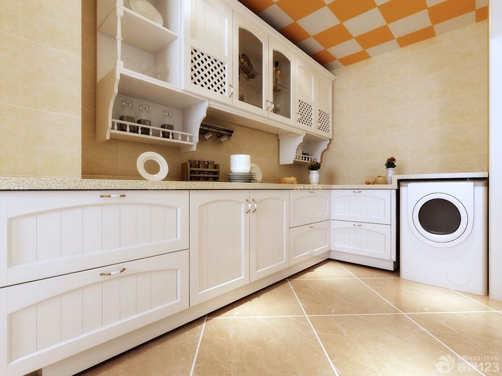 厨房白色厨房橱柜装修效果图片大全