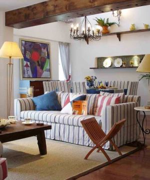 小复式房子混搭客厅装修效果图片大全